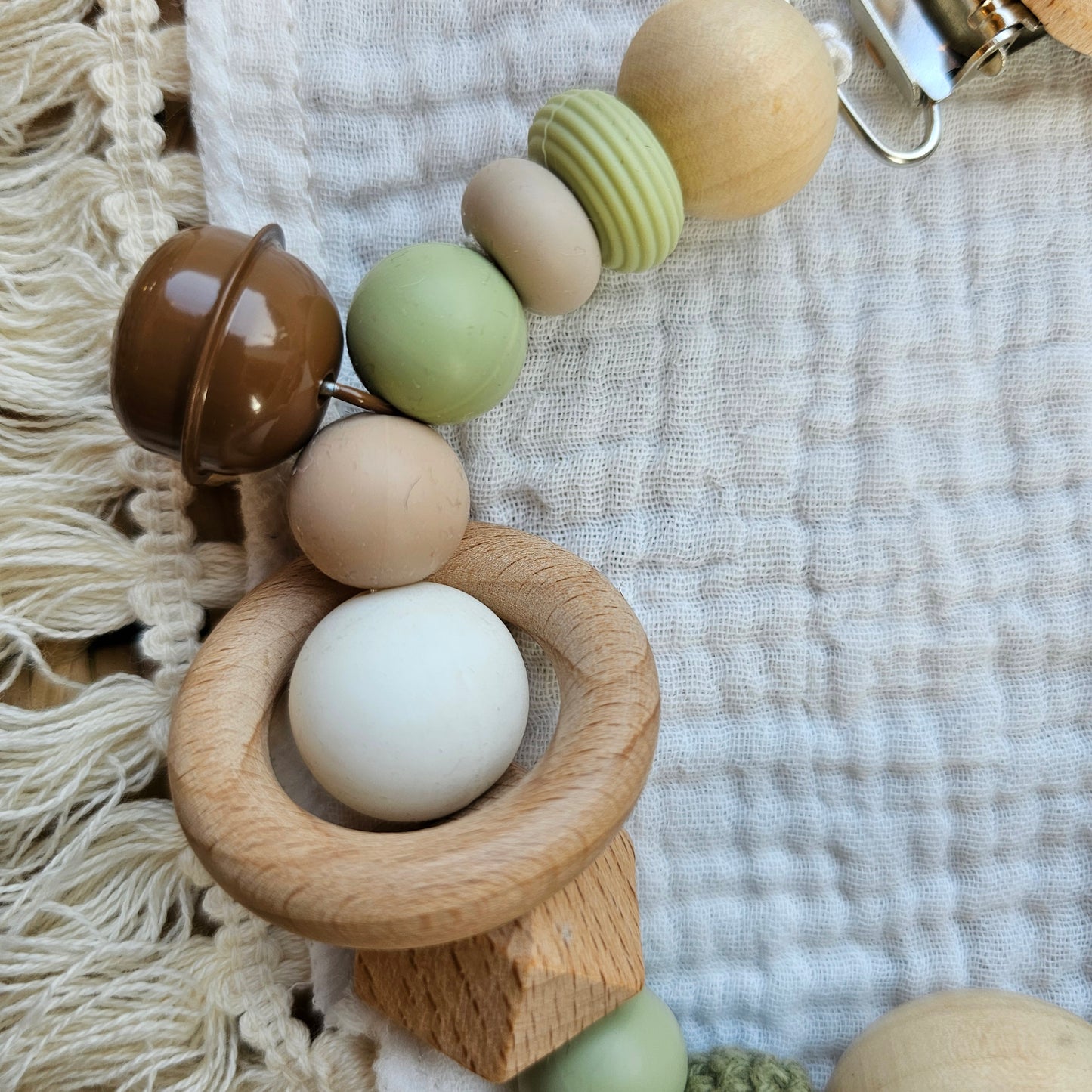 Wagenspanner groen/beige