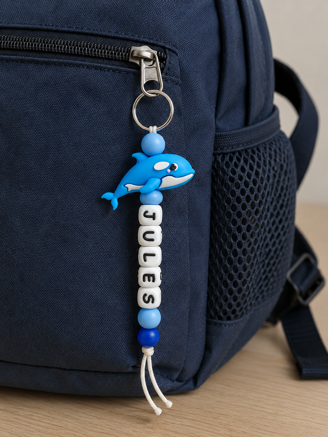 Sleutelhanger orka lichtblauw