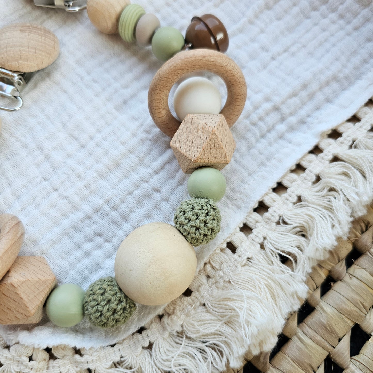 Wagenspanner groen/beige