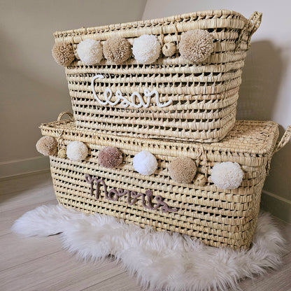 Koffer Morris (donkerbeige-beige-wit-ecru)