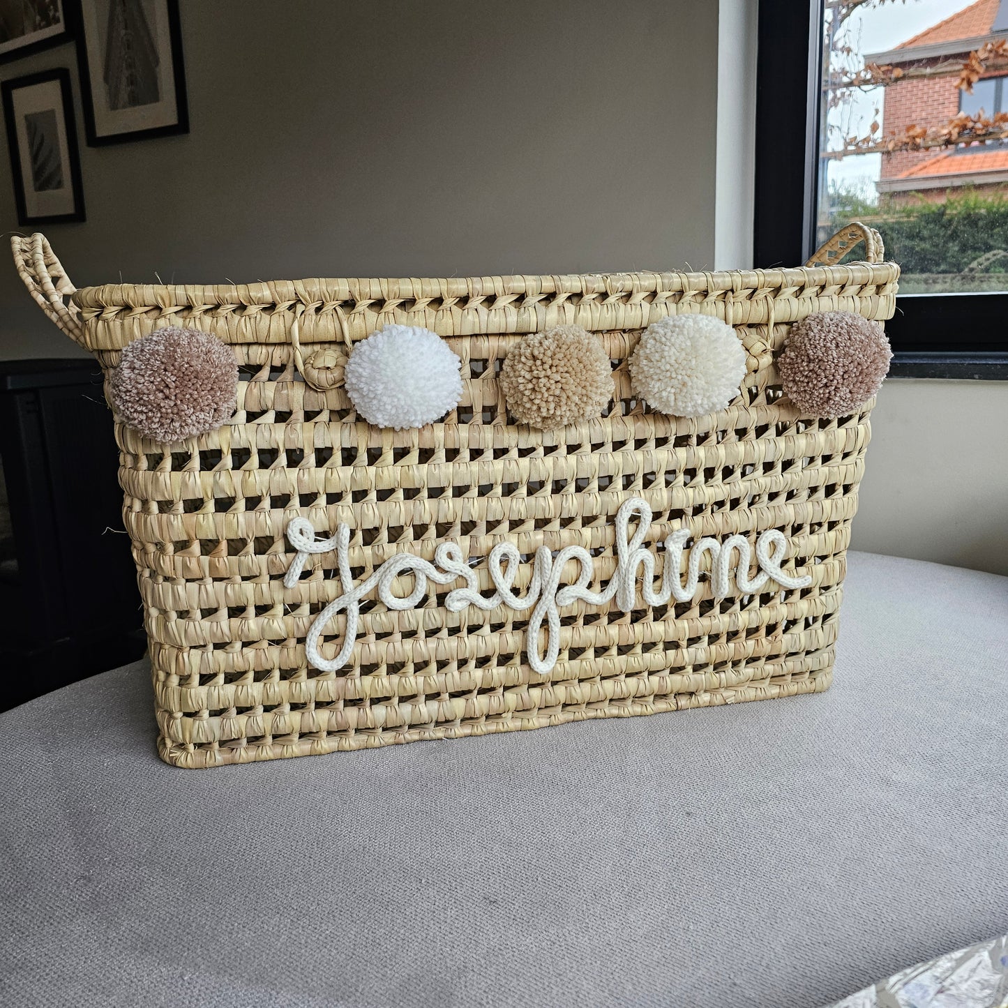 Koffer Morris (donkerbeige-beige-wit-ecru)