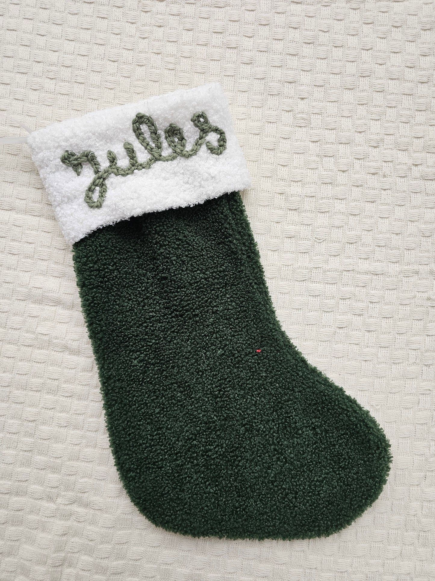 Kerstsok rood/groen