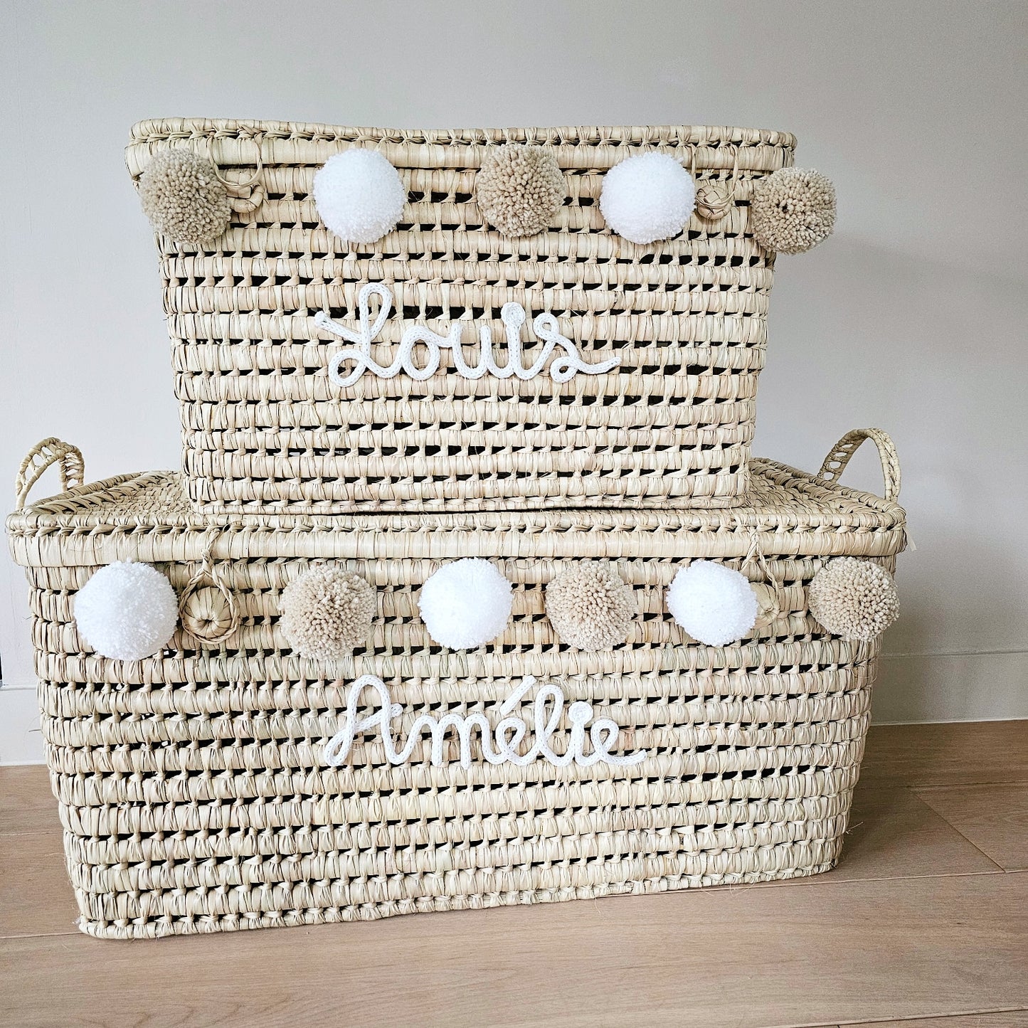 Koffer Amelie (wit-beige)