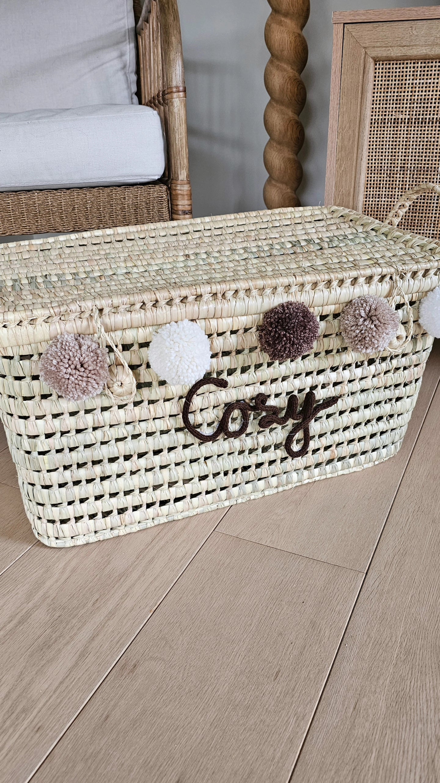 Koffer Cosy (donkerbeige-ecru-reebruin)