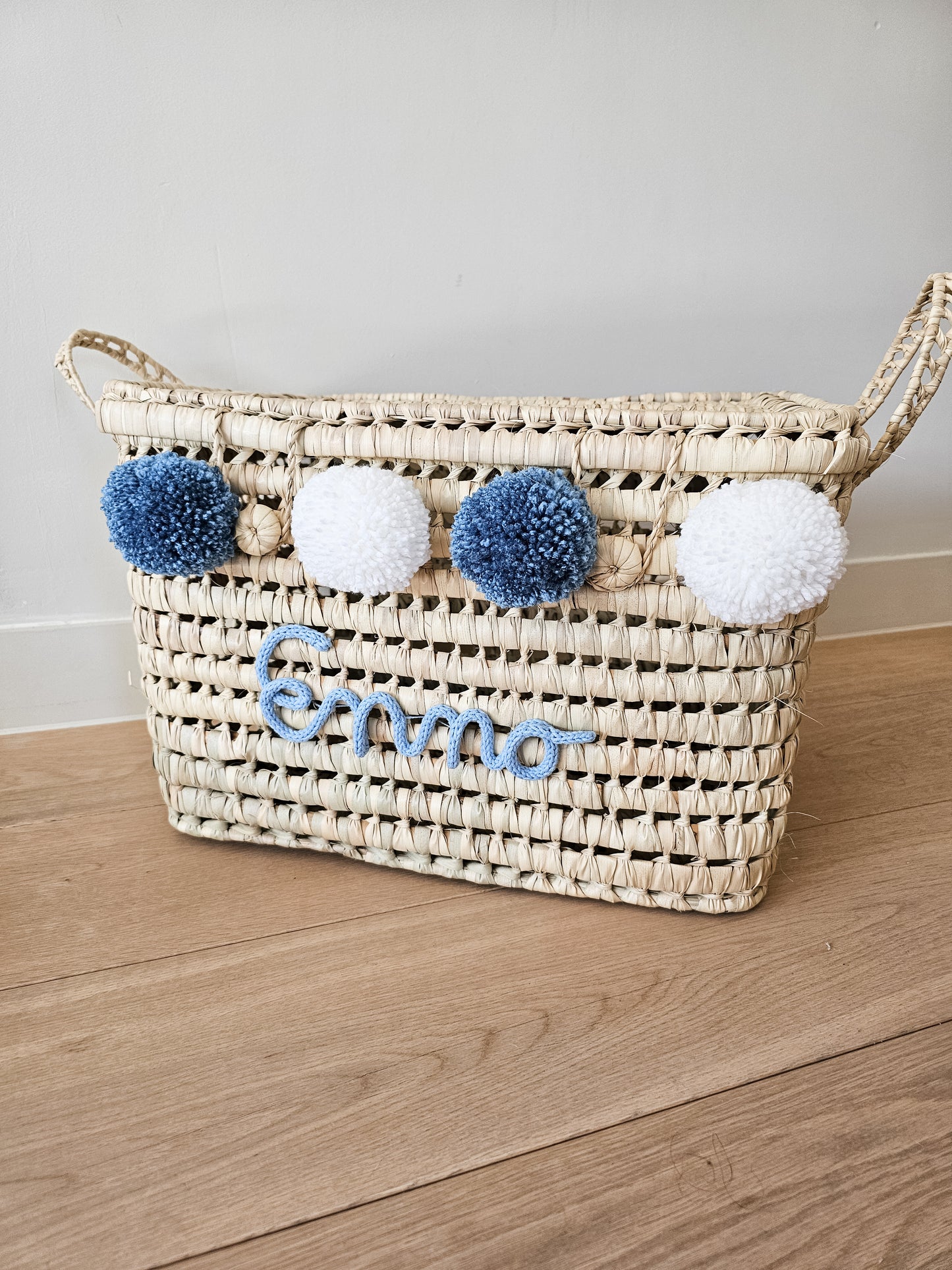 Koffer Enno (jeans-blauw-wit)