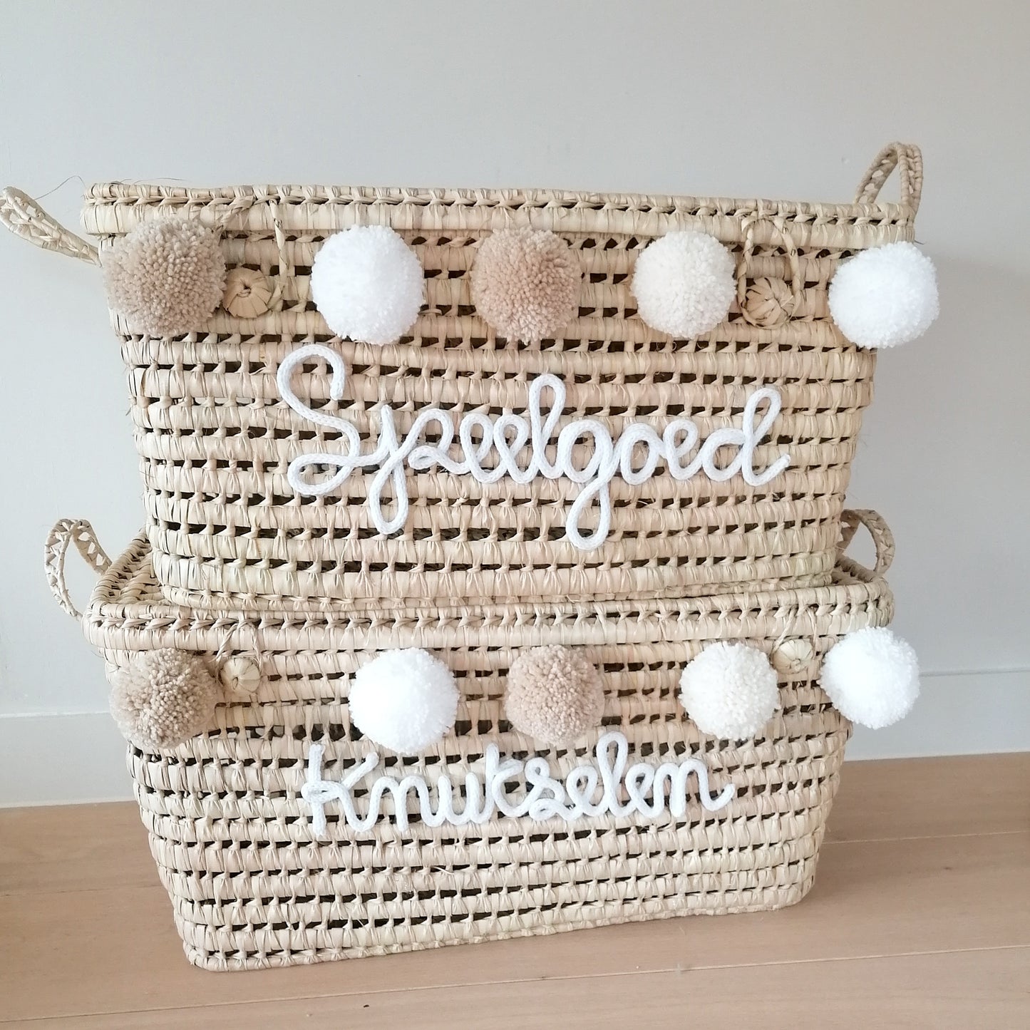 Koffer Knutselen (beige-ecru-wit)