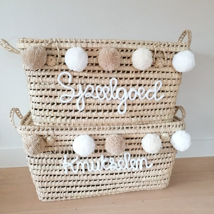 Koffer Knutselen (beige-ecru-wit)