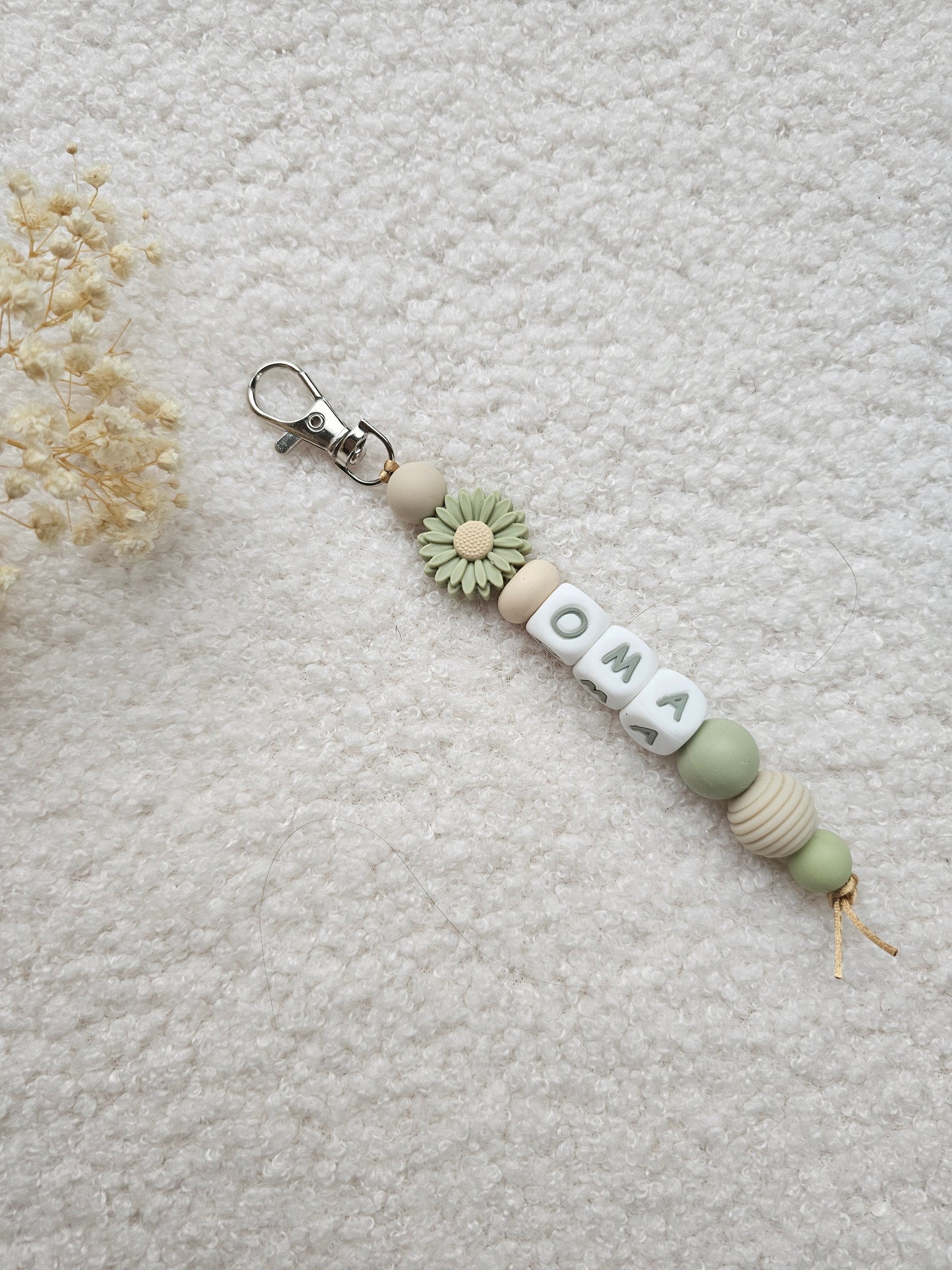Sleutelhanger Bloem Groen
