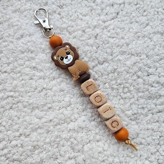 Sleutelhanger  Leeuw bruin