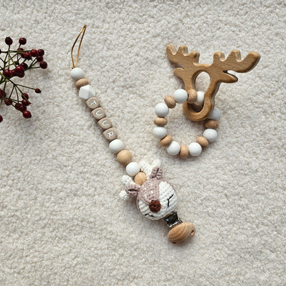 Speenkoord Hert gehaakt