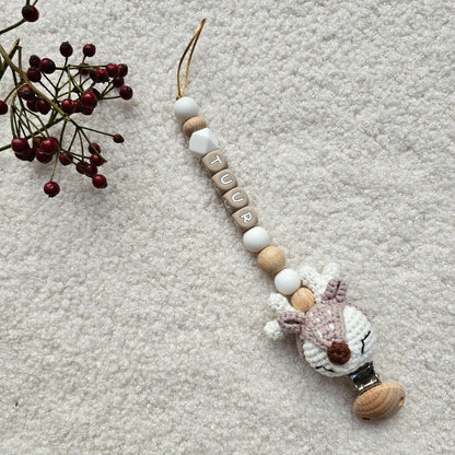 Speenkoord Hert gehaakt