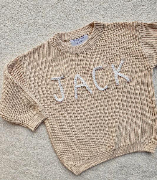 Sweater blokletters