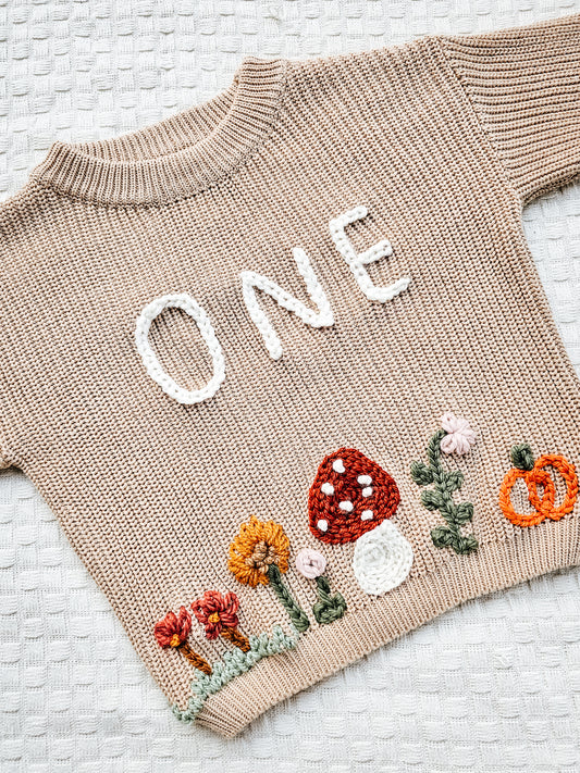 Sweater bos + naam