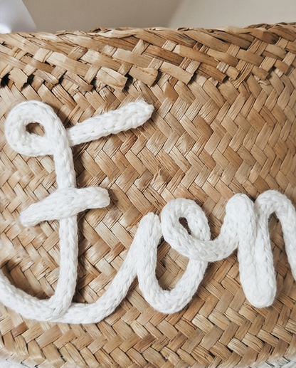 Ronde Mand  Wit/Beige