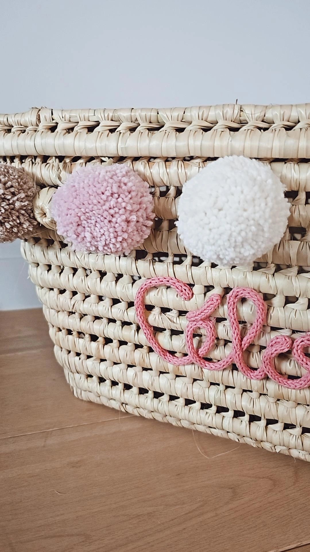 Koffer Camille (donkerbeige- roze - ecru) naam taupe