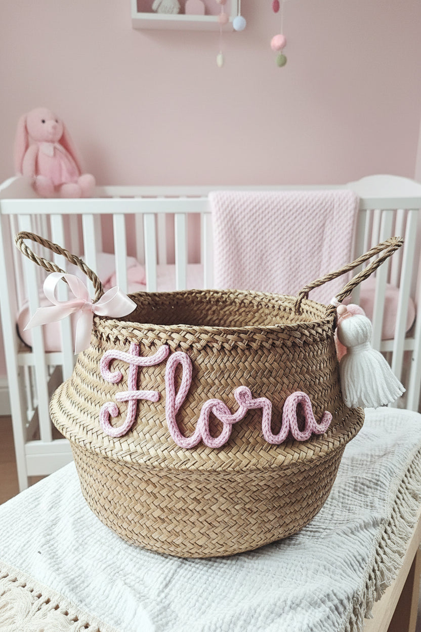 Ronde Mand Roze/Ecru