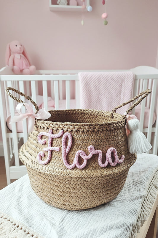 Ronde Mand Roze/Ecru