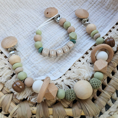 Wagenspanner groen/beige